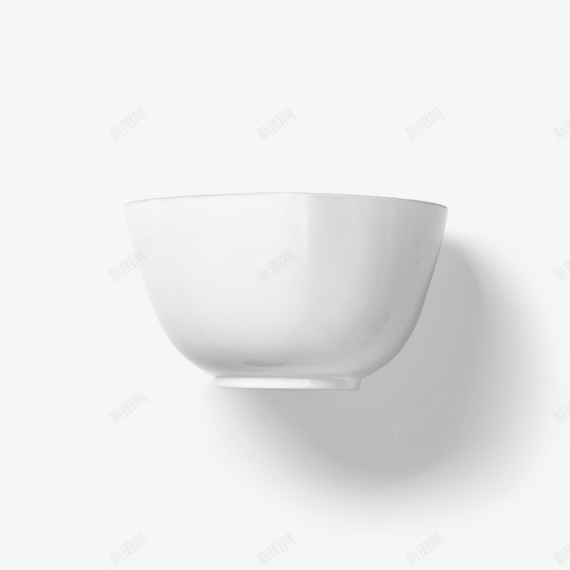 白色陶瓷碗侧面图png免抠素材_新图网 https://ixintu.com 厨具 厨房 瓷碗 碟 陶瓷 餐具