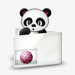 游戏熊猫文件夹animalfoldericons图标图标