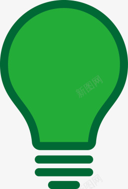 绿色节能灯泡图图标图标