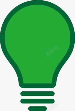 绿色环保图标绿色节能灯泡图图标高清图片