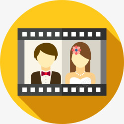 爱情视频婚礼视频图标高清图片
