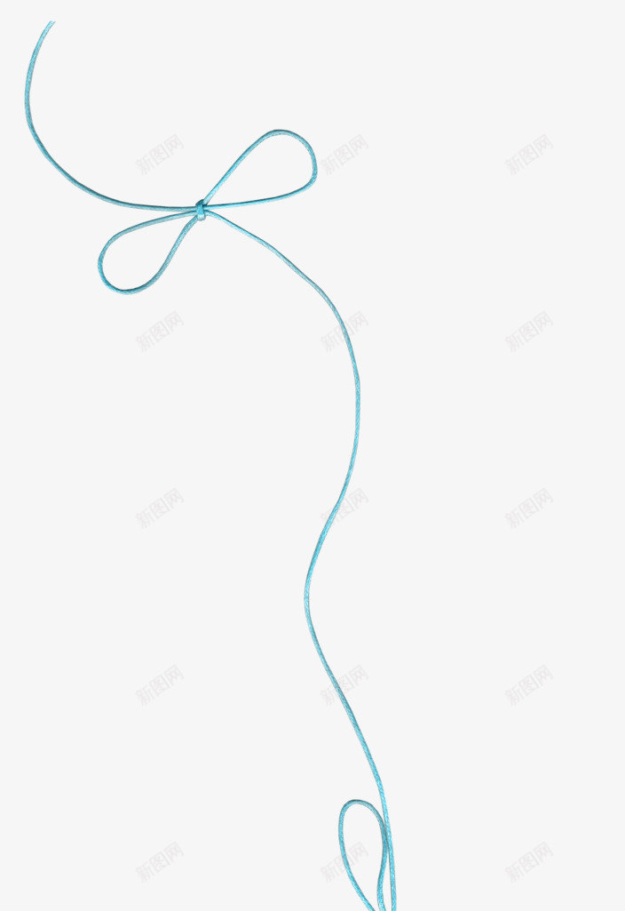 蓝色细绳子png免抠素材_新图网 https://ixintu.com 打结绳子 绳子素材 蓝色素材 蓝色绳子绳子