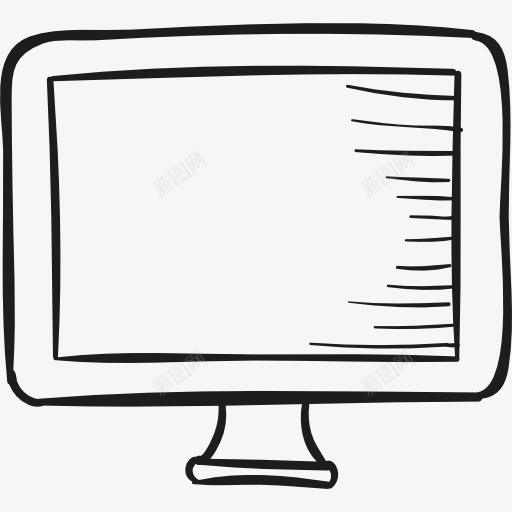 绘制电视屏幕图标png_新图网 https://ixintu.com 技术 电脑显示器 电视屏幕 电视机 电视监控 计算机屏幕