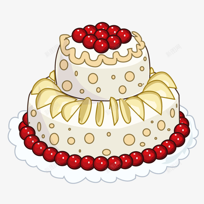 手绘甜品生日水果蛋糕png免抠素材_新图网 https://ixintu.com 手绘 手绘甜品生日水果蛋糕 水果 甜品 生日 蛋糕