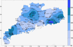 广东地图地表广东省蓝色气象地图高清图片