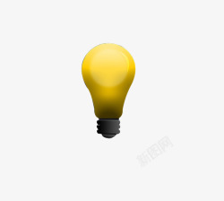 黄色白炽灯黄色的灯泡高清图片