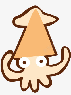 章鱼形象矢量图一个卡通小动物高清图片
