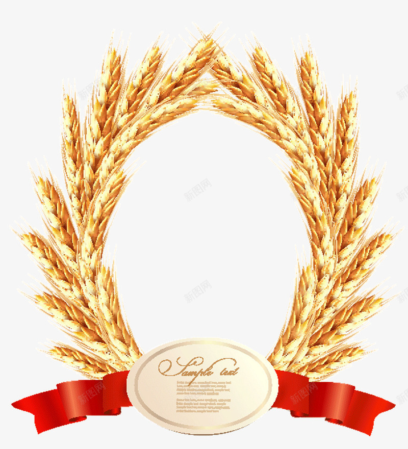 金色麦穗边框png免抠素材_新图网 https://ixintu.com 天然 小麦 有机 边框 金色 麦子 麦穗