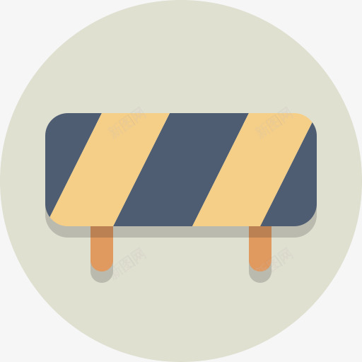 屏障建设路障圆形图标png_新图网 https://ixintu.com Barrier construction roadblock 屏障 建设 路障