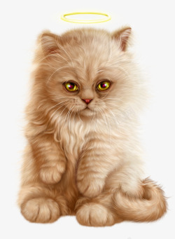 猫简约卡通手绘可爱的猫咪高清图片