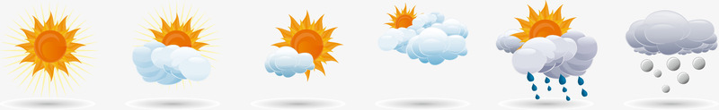 天气矢量图ai免抠素材_新图网 https://ixintu.com 阴晴 高清 矢量图