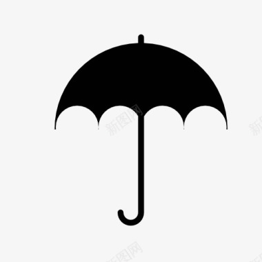 雨伞标志图标图标