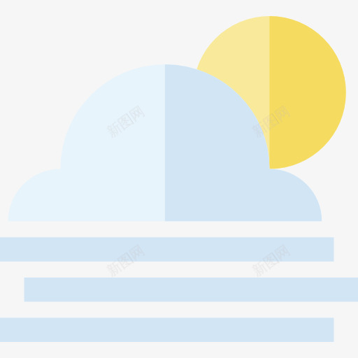 雾图标png_新图网 https://ixintu.com 天气 气候 气象 福克 阳光 雾