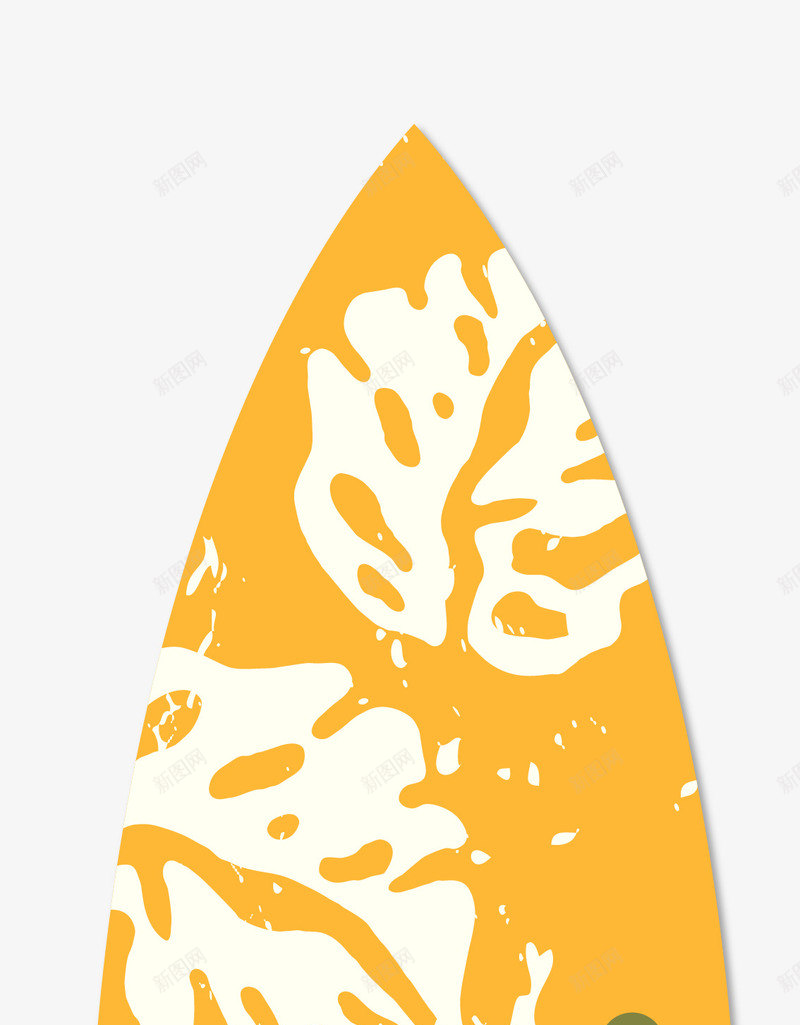 橘黄色扁平的冲浪板png免抠素材_新图网 https://ixintu.com 冲浪专用 冲浪板 划桨板 扁平冲浪板 板子 橘黄色 水上滑板 矢量冲浪板