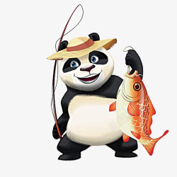 帽子鱼卡通熊猫鱼高清图片