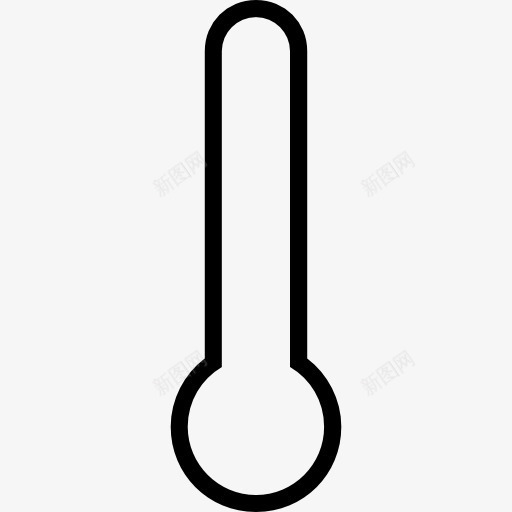温度计轮廓界面符号图标png_新图网 https://ixintu.com 山楂天气中风 工具 概述 温度 温度计 界面 符号