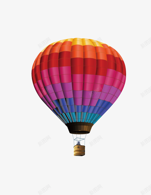 彩色热气球png免抠素材_新图网 https://ixintu.com 彩色 游玩 热气球