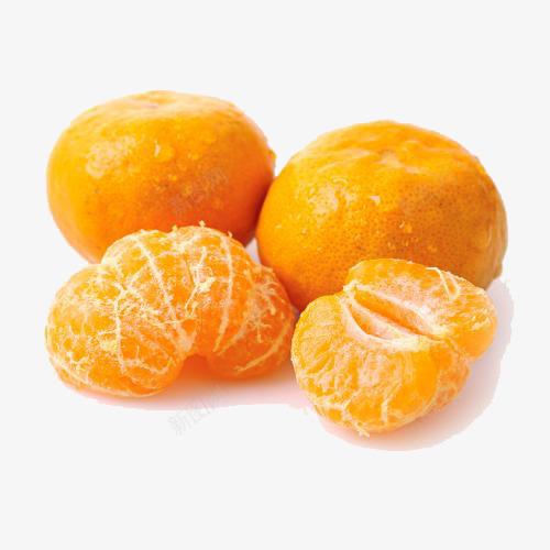 有机绿色橘子png免抠素材_新图网 https://ixintu.com 产品实物 有机绿色橘子 橘子 橘子瓣 水果橘子