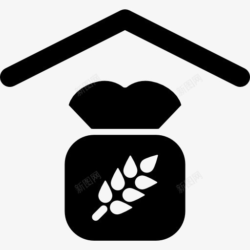 收获袋麦片图标png_新图网 https://ixintu.com 袋 谷物收获 食品袋