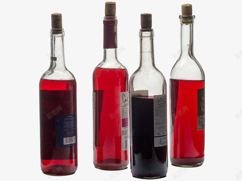 红色液体瓶子png免抠素材_新图网 https://ixintu.com 玻璃材质 红色 红酒瓶 酒塞 酒瓶