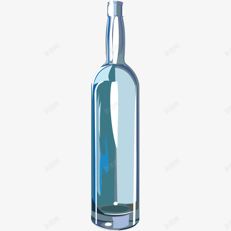 透明酒瓶图形png免抠素材_新图网 https://ixintu.com 图形 透明 透明酒瓶 酒瓶