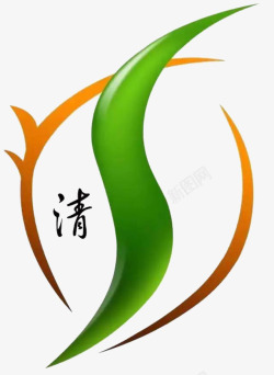 字母s形logo清字和翡翠标志图标高清图片