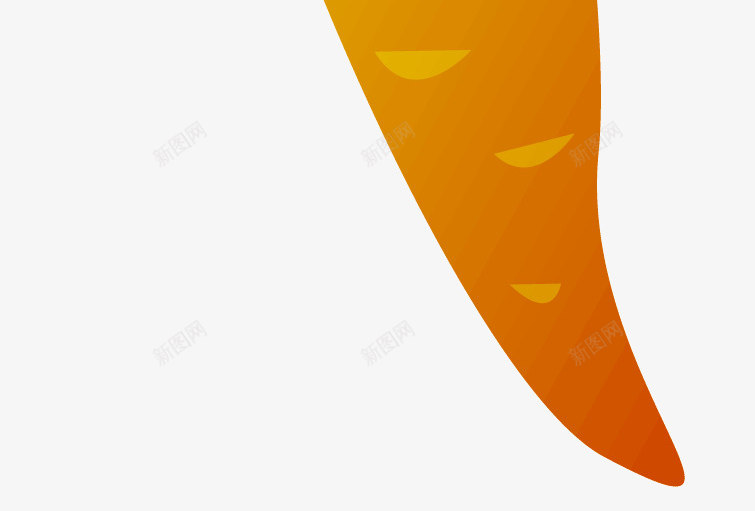 渐变色食物png免抠素材_新图网 https://ixintu.com 吃的 橘黄色 渐变色 白色的斑纹 绿色的叶子 食品 食物 黄色