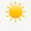 天气太阳超级单黄图标图标