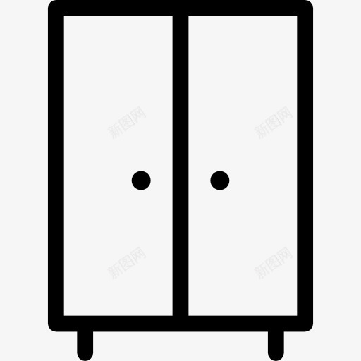 衣柜图标png_新图网 https://ixintu.com 创意橱柜 家具 建筑 橱柜 衣柜