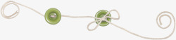 绿色扣子绳子绿色扣子高清图片