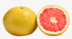 大颗粒果实黄皮红柚高清图片