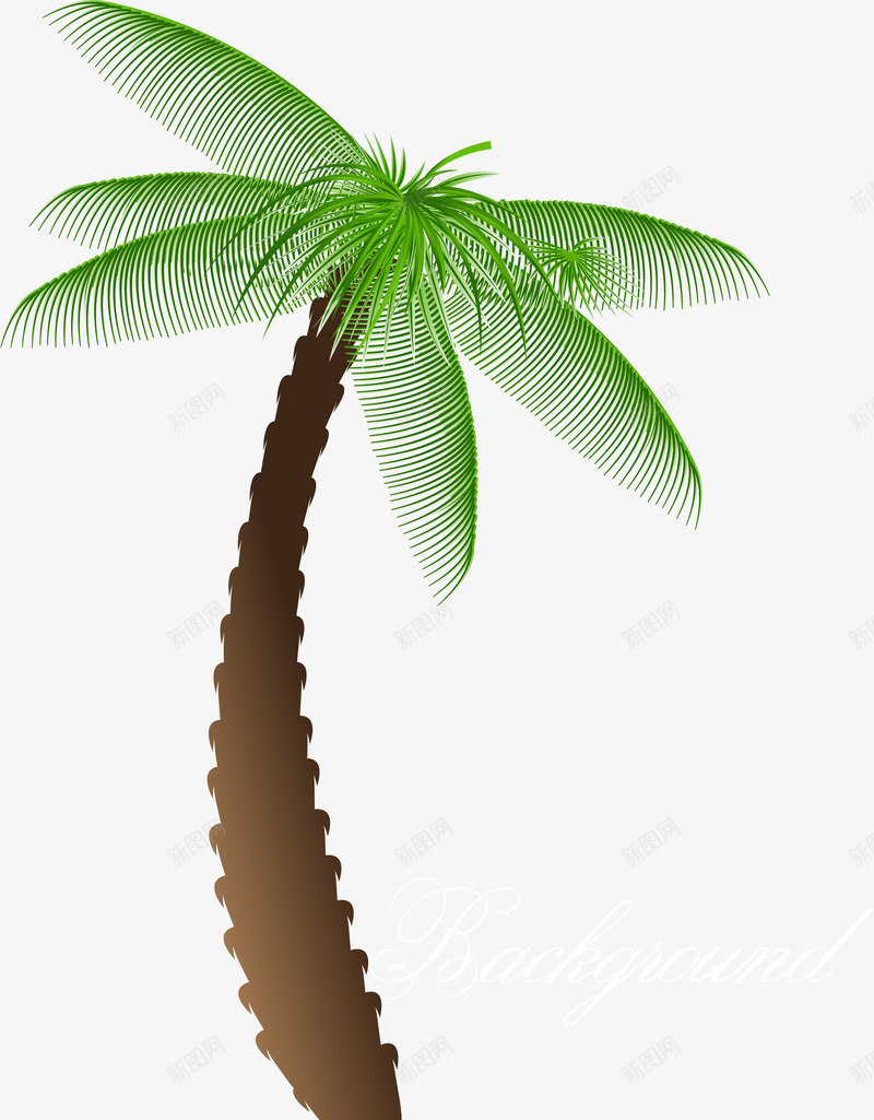卡通棕榈树png免抠素材_新图网 https://ixintu.com 卡通 树 棕榈树 热带树木