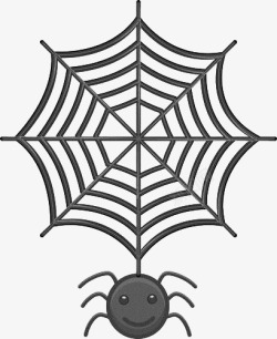 灰色蜘蛛网手绘灰色线条蜘蛛网高清图片