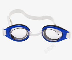防护装备蓝色防水眼镜图标高清图片