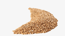 月牙形苦荞麦谷物粮食堆素材