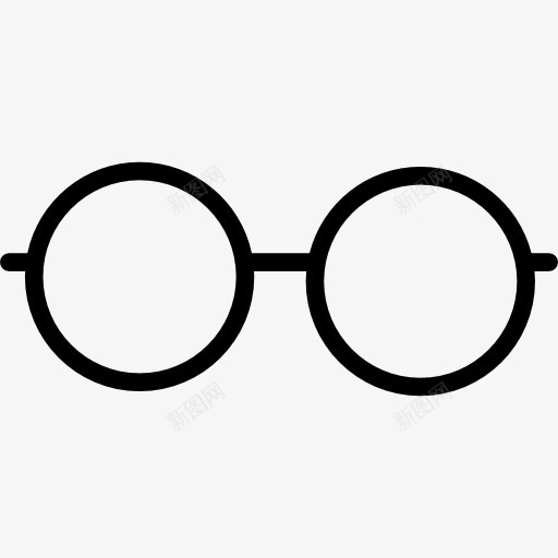 圆形眼镜图标png_新图网 https://ixintu.com 时尚 眼镜 读者 阅读