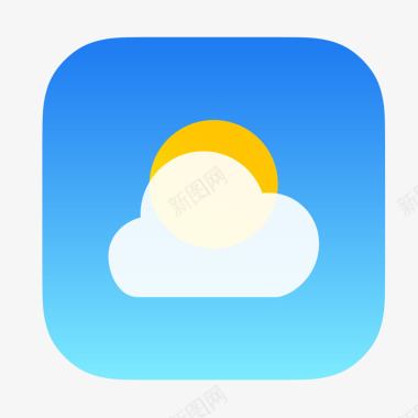 天气应用icon图标矢量图图标