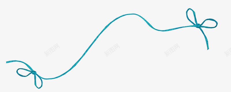 蓝绳png免抠素材_新图网 https://ixintu.com 手绳 细绳 绳子 编绳