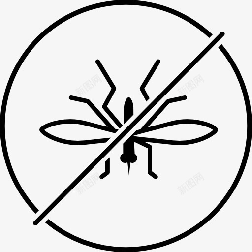 没有蚊图标png_新图网 https://ixintu.com 动物 昆虫 瘟疫 禁止