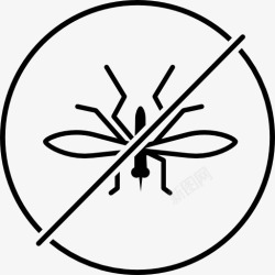 昆虫禁止没有蚊图标高清图片
