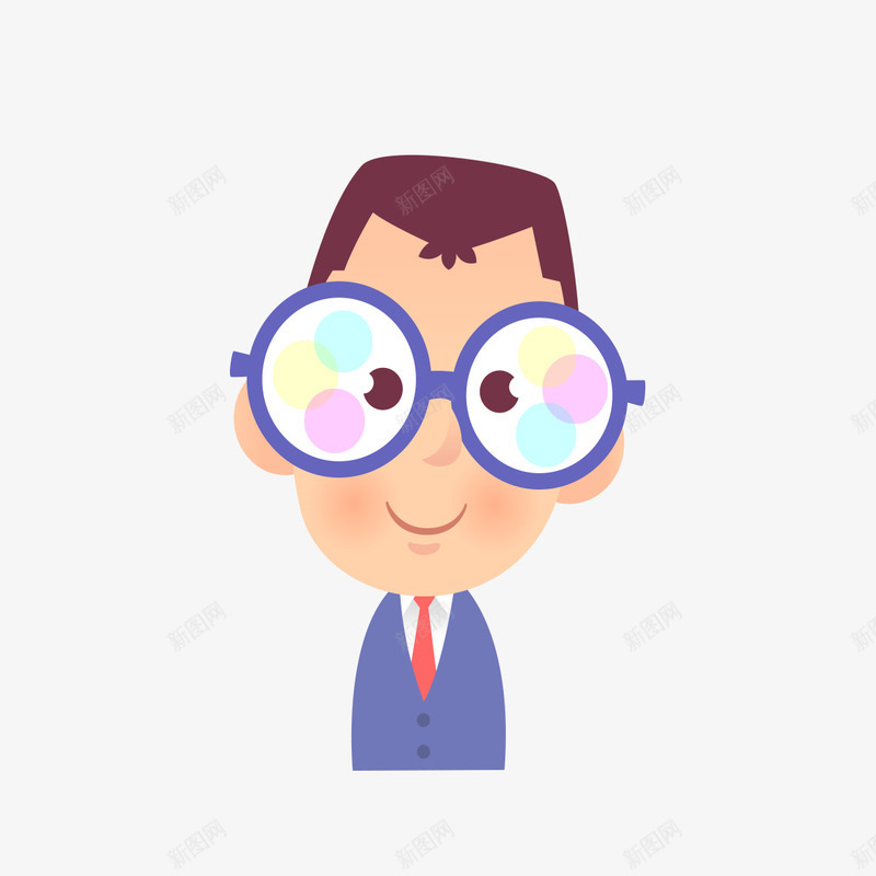 戴眼镜的老师png免抠素材_新图网 https://ixintu.com 戴眼镜 教师 教育 老师