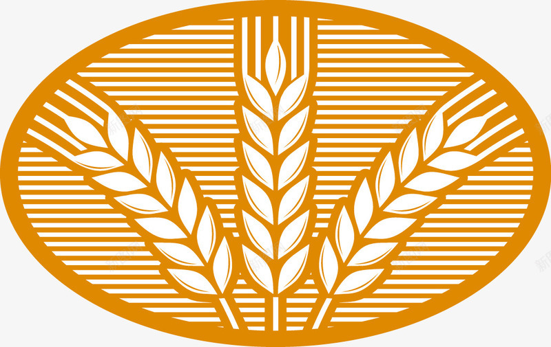 麦穗标志png免抠素材_新图网 https://ixintu.com 元素 农业 小麦 植物 麦穗