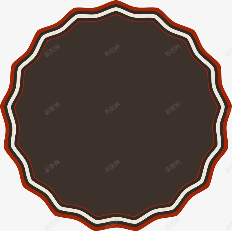 咖啡色欧式标签png免抠素材_新图网 https://ixintu.com 勋章 咖啡色标签 欧式徽章 简约标签 装饰图案 贵族徽章