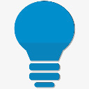 灯泡蓝色电脑桌面网页图标图标