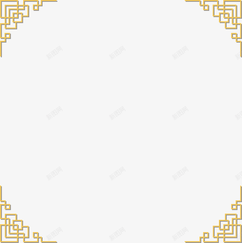 花纹装饰方形边框png免抠素材_新图网 https://ixintu.com 方形 清新 花纹