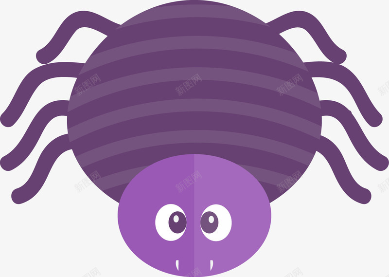 紫色的蜘蛛png免抠素材_新图网 https://ixintu.com PNG图形 PNG装饰 万圣节 昆虫 紫色 蜘蛛 装饰