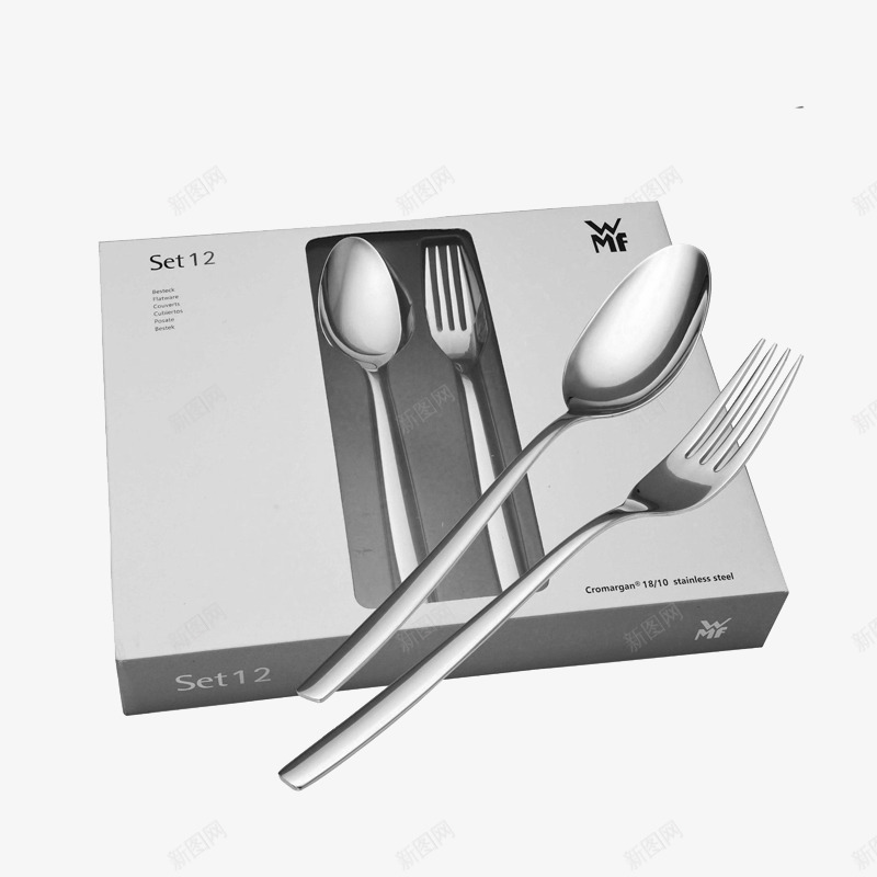 不锈钢勺子和叉子png免抠素材_新图网 https://ixintu.com 不锈钢 产品实物图 勺子 叉子 套装 餐具