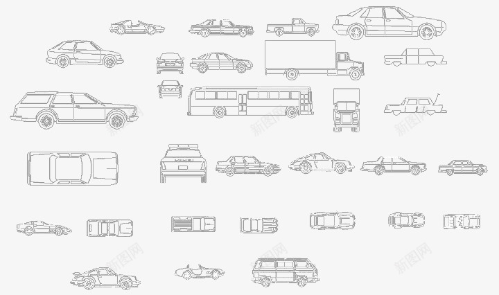 多种汽车png免抠素材_新图网 https://ixintu.com 汽车框架 汽车画 汽车设计图 铅笔画