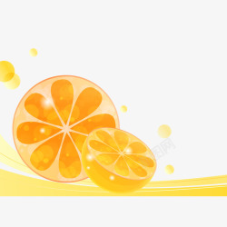 创意橘子矢量图素材