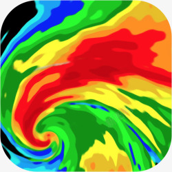 气象雷达手机气象雷达天气logo图标高清图片